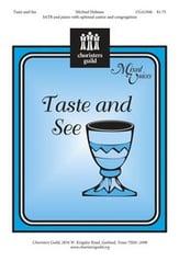 Taste and See SATB choral sheet music cover